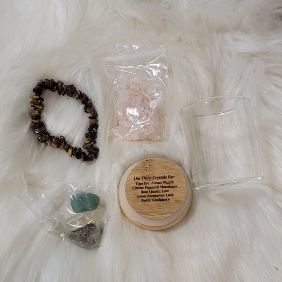 eclectic wallflower Other - Manifest Prosperity Crystal Jar Kit